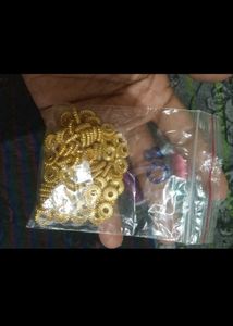 Embroidery Thread &amp; Golden Charms(100)