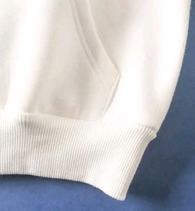 White Cropped Zip-Up Hoodie