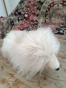 Fluffy White Stuffed Animal Toy