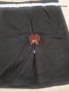 Elegant Black Skirt with Embellishment