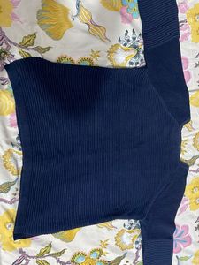 Navy Blue Knit Sweater