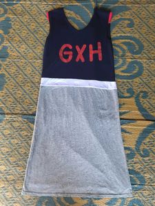 Casual Two-Tone Dress