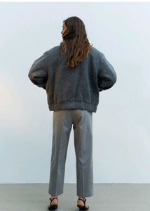 H&amp;M grey Ankle length trousers