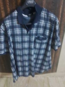 Men's Plaid Polo T-Shirt