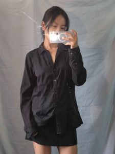 H&amp;M Classic Black Button-Down Shirt