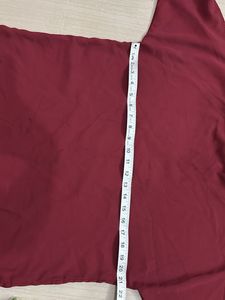 Maroon Tie-Sleeve Top