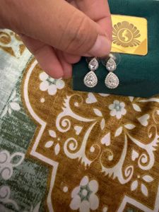 Elegant Drop Earrings with Sparkle