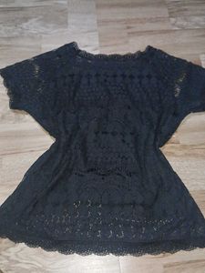 Elegant Black Lace Top