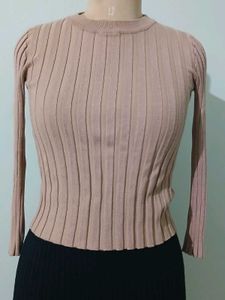 Nude  Long Sleeve Top