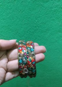 Bohemian Floral Bangles (3 Combo)