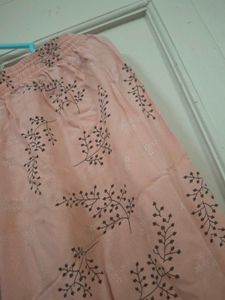 Peach Floral Palazzos