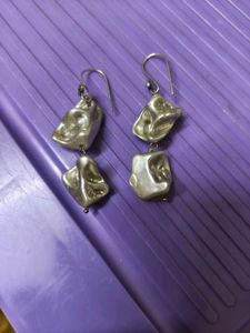 faux baroque Pearl Drop Earrings