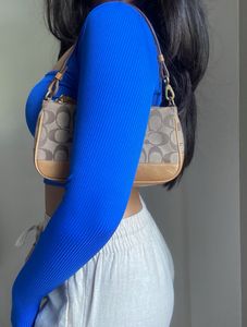 NWT Royal Blue Square Neck Top
