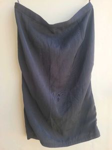 Black Casual Pencil Skirt