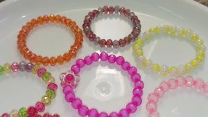 Stackable Beaded Bracelets - Set of 8