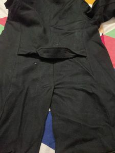 Classic Black Double-Breasted Coat