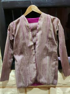 Beautiful Blazer N Crop Top And Pant Without Belt