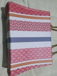 Stylish Striped Clutch Bag