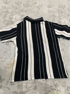 H&amp;M Men's Striped Short Sleeve Shirt
