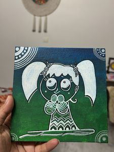 Cute Canvas Painting - Handmade