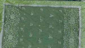 Bright Green Ethnic Saree