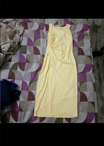 combo of 2 dresses blue and yellow