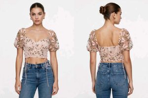 Delicate Floral Embroidered Bra
