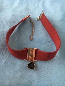Red Suede Choker
