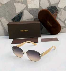 Tom Ford Sunglasses - Rimless Oval Gradient
