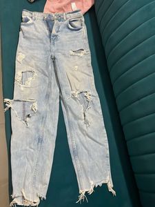bershka mom fit jeans