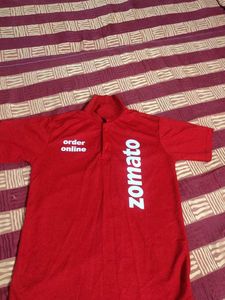 Zomato   Red Polo T-Shirt Combo
