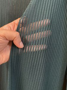Green Ribbed Long jacket