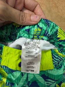imported Chameleon Print Swim Shorts