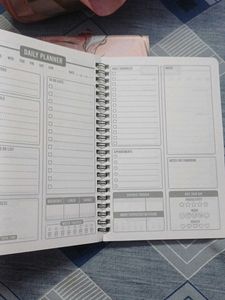 Floral Daily Planner Notebook