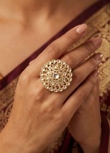 New Elegant Kundan Ring