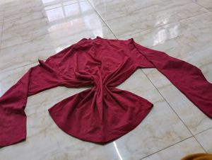 Maroon Long Sleeve Top