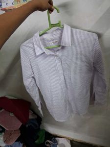 Striped Button-Up Shirt