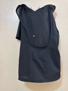 Black Backless Top