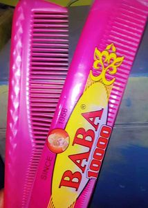 Vintage BABA 10000 Pink Comb Set Of 2