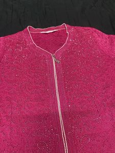 Beautiful Pink Lace Kurta