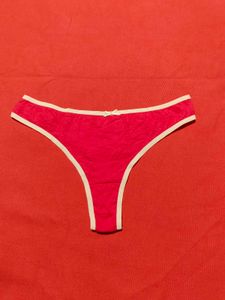 Women's Red Thong Panty – UK 8, High Waist