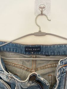 Distressed Blue Jeans