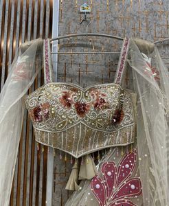 Designer Olive Green Lehenga Choli