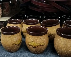 Rustic Ceramic Cups - Set of 4