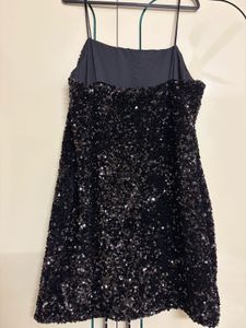 Sparkly Black Mini Dress hnm