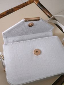 Small Sling Bag White