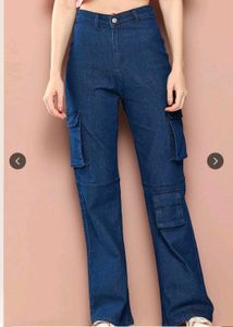 Urgent Sale! Trendy High Waist Blue Jeans for Wome