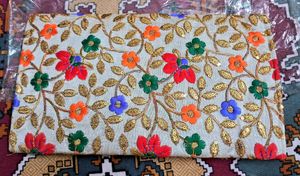 Embroidered Rajasthani Ethnic Clutch (New)