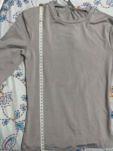 Grey Long Sleeve Top XS