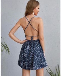 Stylish Backless Mini Dress